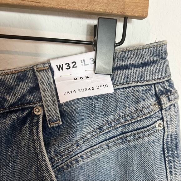 Topshop High Waisted Mom Tapered Leg Size US 10 Brand New - Picture 7 of 7